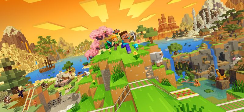 Minecraft landscape